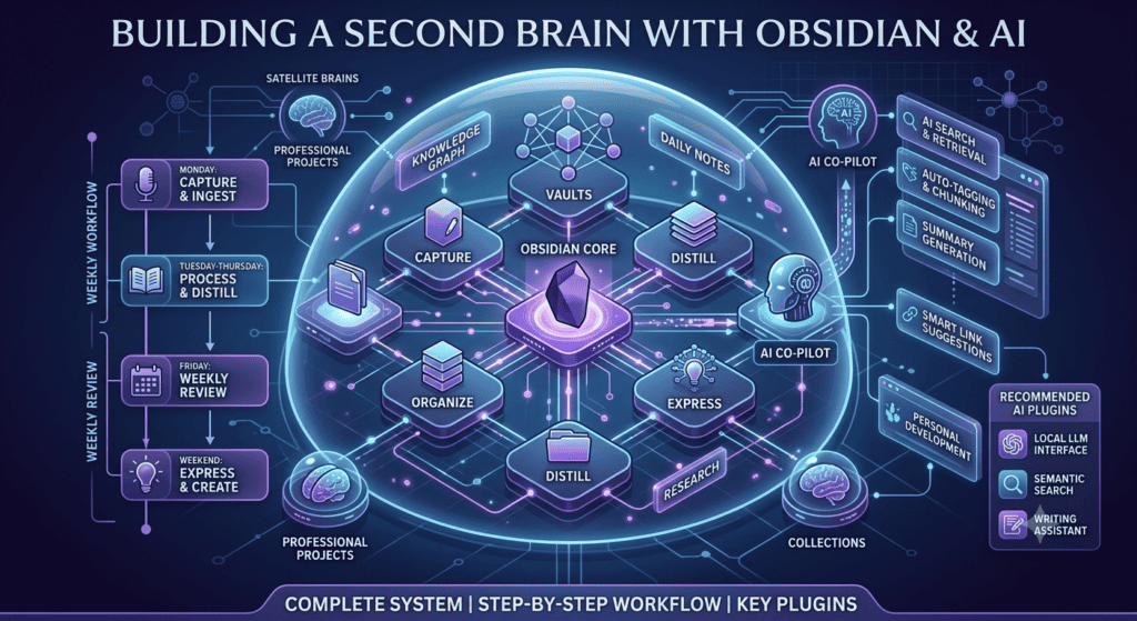 construire un second cerveau avec Obsidian et IA