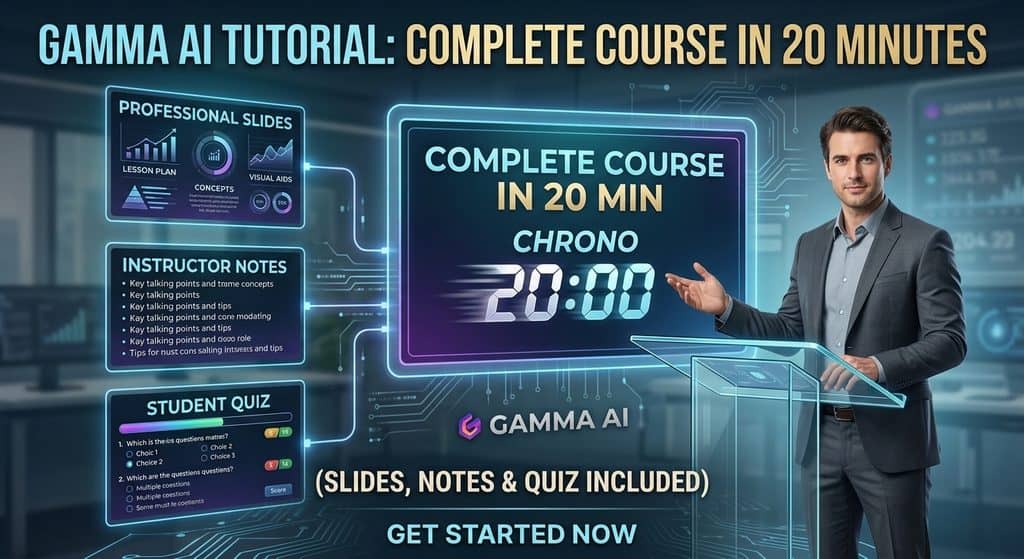 tutoriel Gamma AI pour créer un cours complet